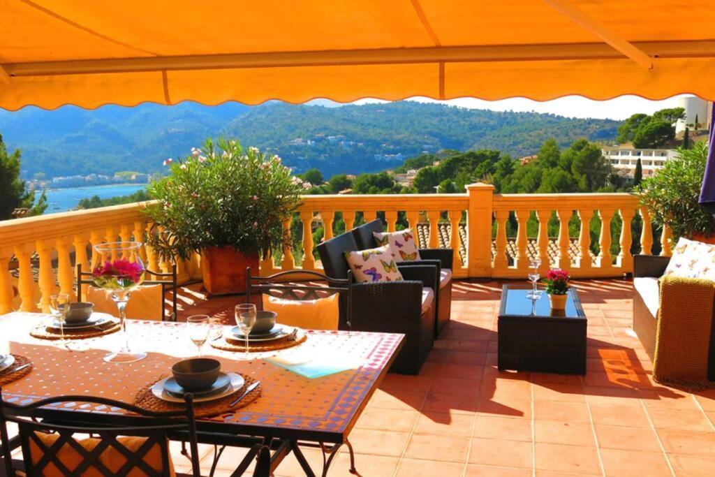 Apartamento En El Puerto De Soller Con Gran Terraza Privada Y Vistas Al Mar. Piscina Comunitaria. Localizado En Un Zona Tranquila Y Muy Soleada. Wifi Gratis Disponible. Parking. Zewnętrze zdjęcie