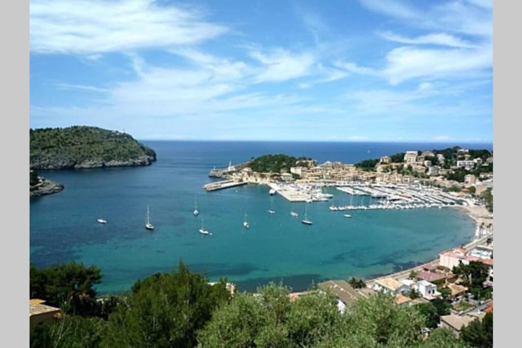 Apartamento En El Puerto De Soller Con Gran Terraza Privada Y Vistas Al Mar. Piscina Comunitaria. Localizado En Un Zona Tranquila Y Muy Soleada. Wifi Gratis Disponible. Parking. Zewnętrze zdjęcie